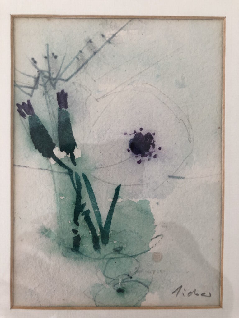 Aquarell mit Blumen Sieber Hans Ruedi