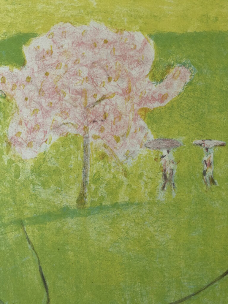 Blühender Apfelbaum auf grüner Wiese 1925 Amiet Cuno