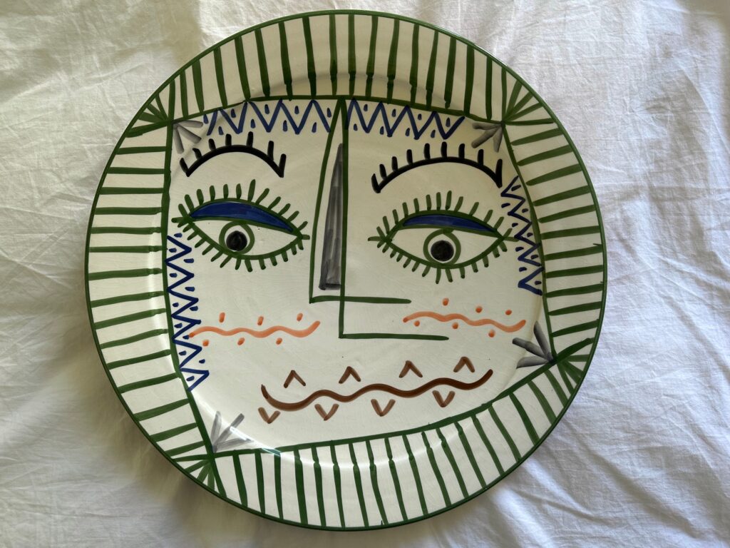 Keramik mit Gesicht Anonym