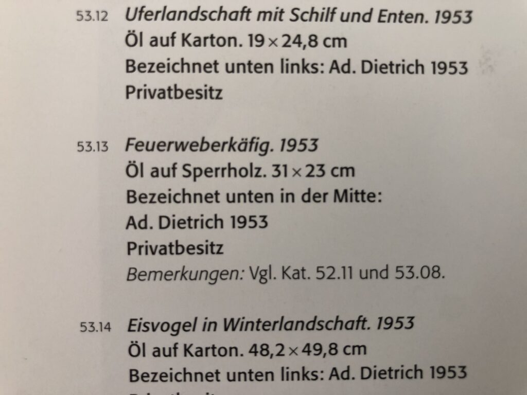 Feuerweberkäfig Dietrich Adolf