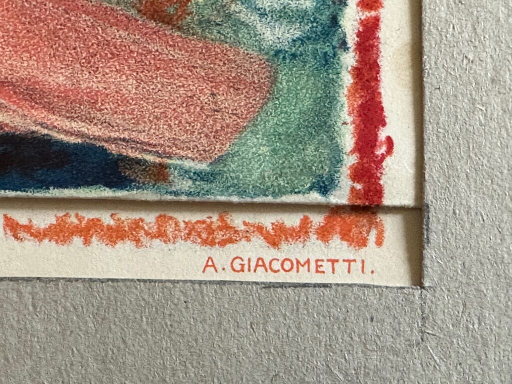 Taube - Telegramm Giacometti Augusto