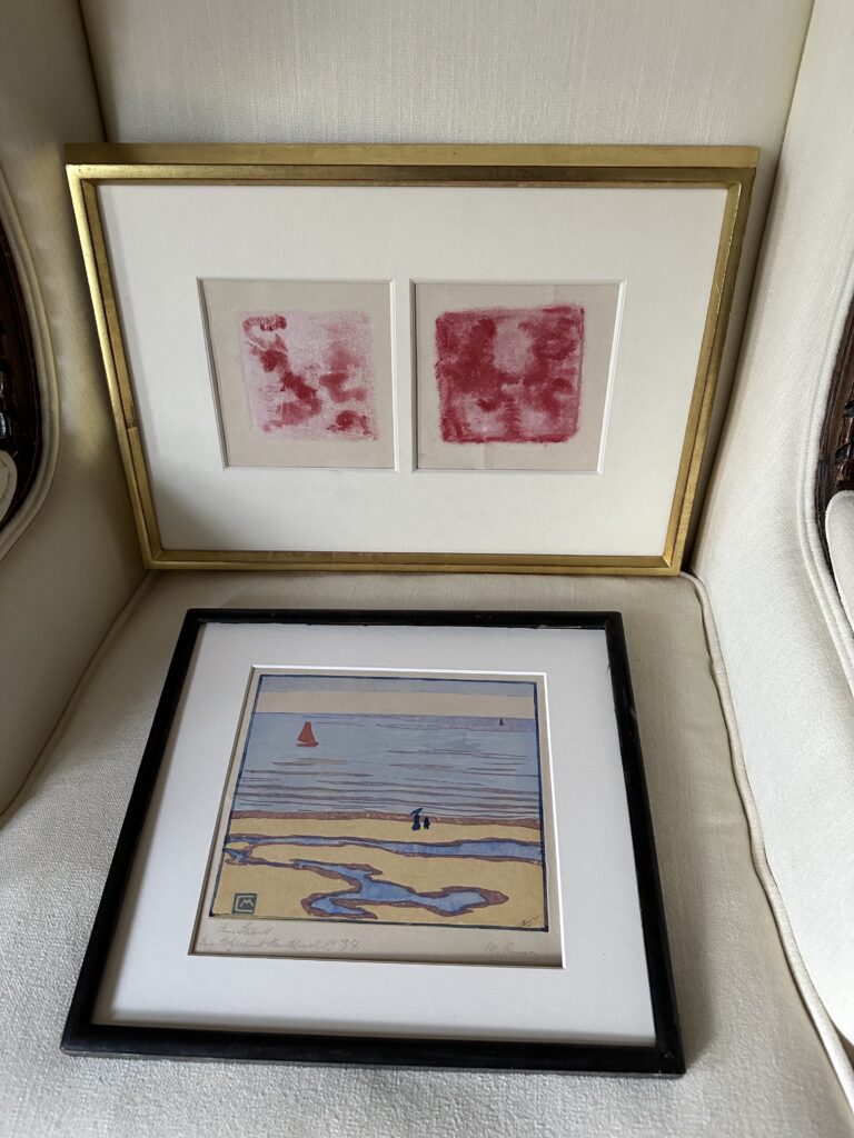 Zwei Abstraktionen in Rot und Weiss Giacometti Augusto