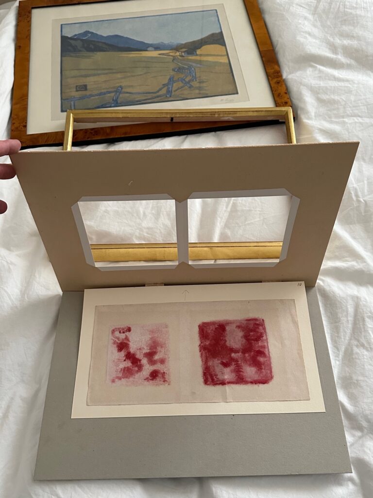 Zwei Abstraktionen in Rot und Weiss Giacometti Augusto