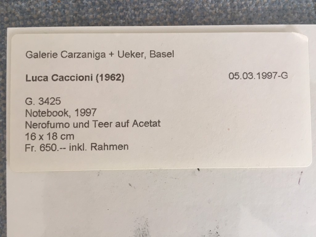 Notebook 1997 Caccioni Luca
