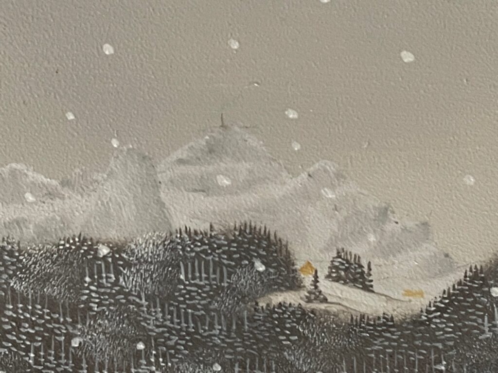 1 Museales Winterbild mit Schneeflocken Manser Albert