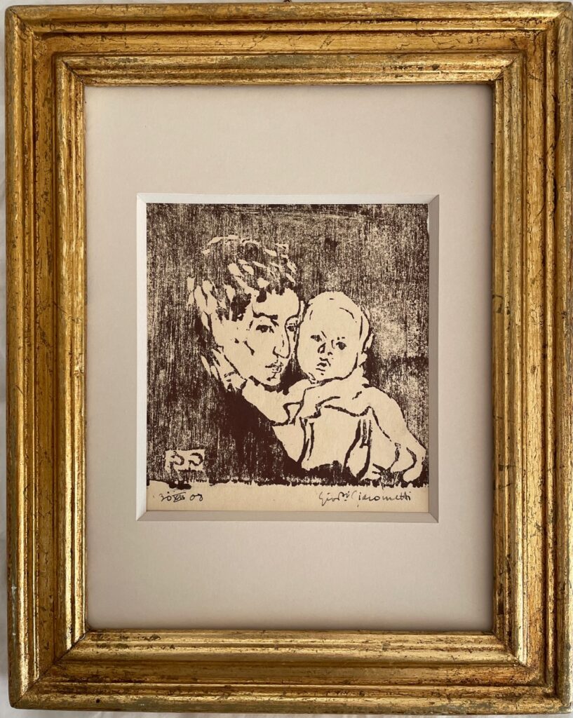 Mutter und Kind I - Annetta mit Bruno Giacometti Giovanni