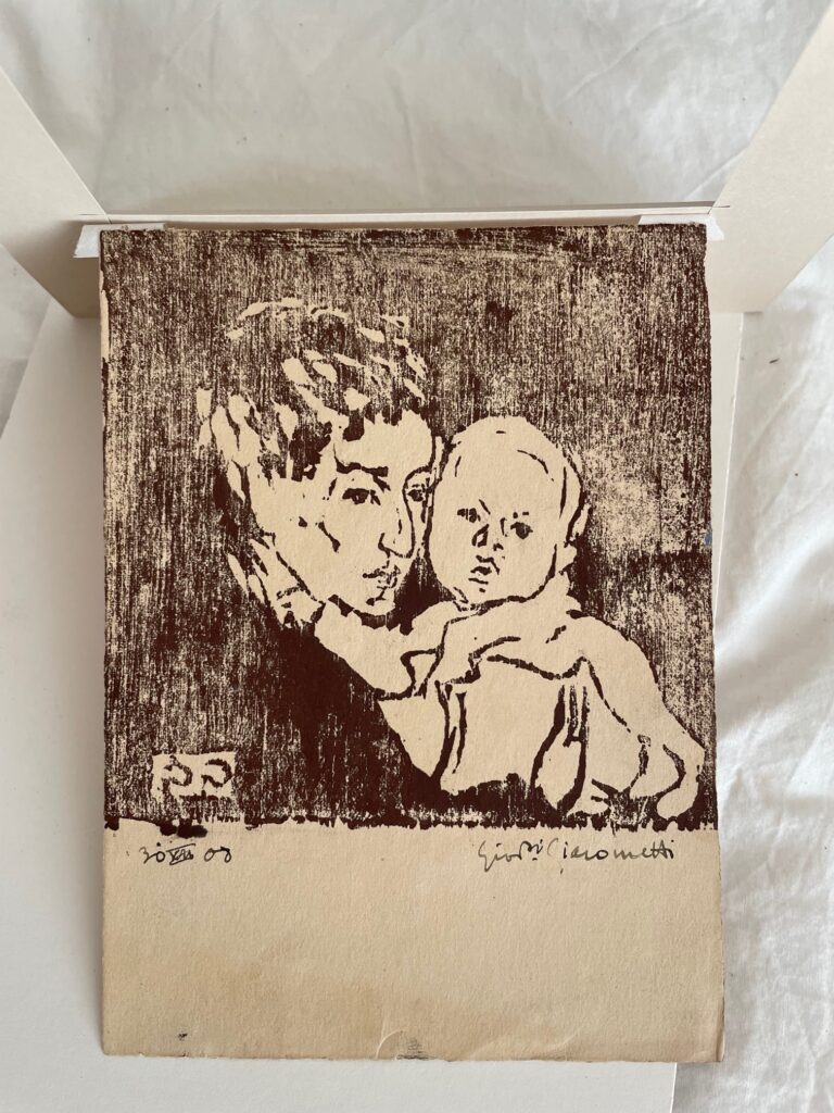 Mutter und Kind I - Annetta mit Bruno Giacometti Giovanni