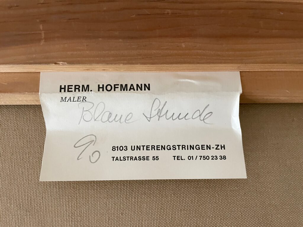 Blaue Stunde Hofmann Hermann