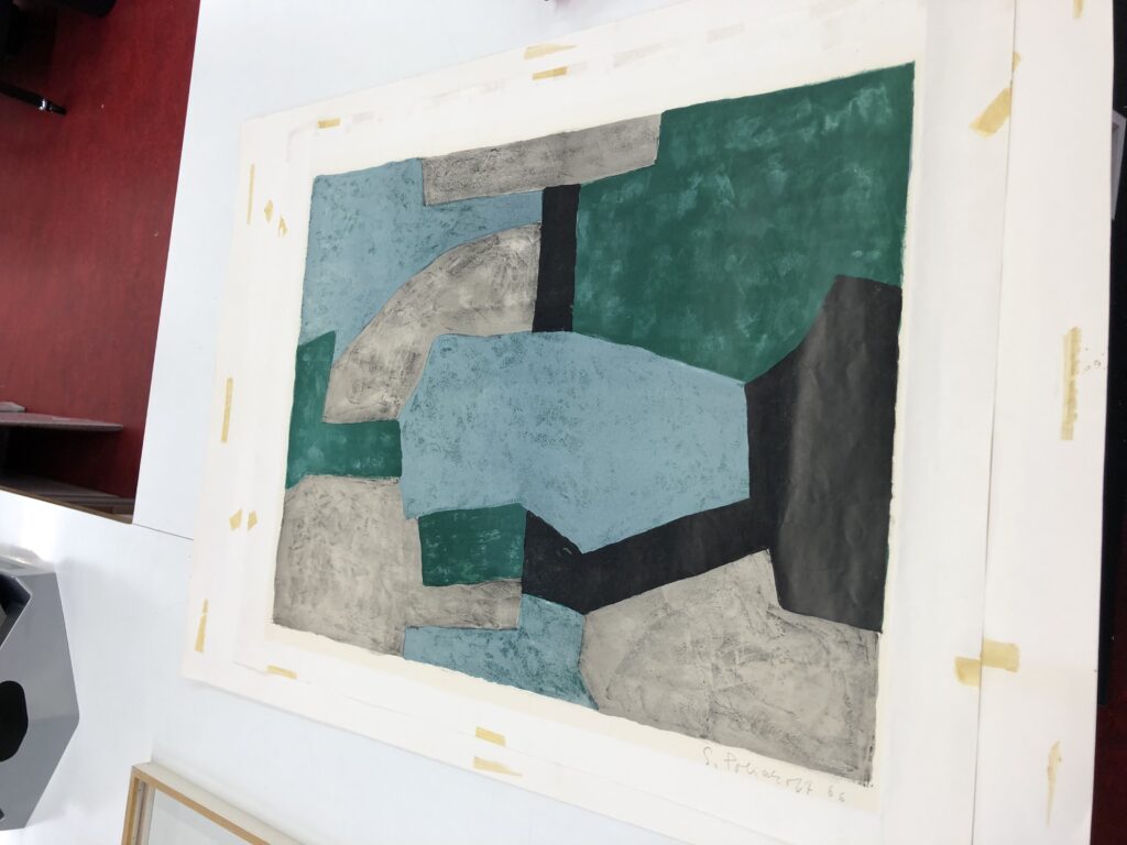 Komposition grün-grau-blau Poliakoff Serge