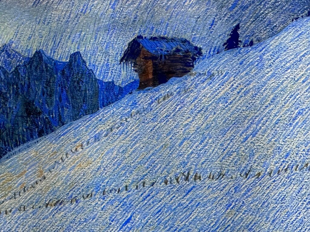 Blaue Stunde in Adelboden. 1909! Fink Waldemar